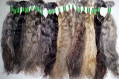 Temple Virgin Remy Grey Hair