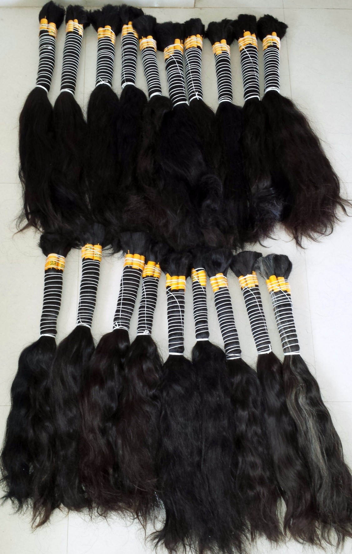 Temple Virgin Remy bulk Hair 2